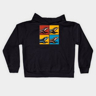 Peter's Banded Skink Pop Art - Cool Lizard Kids Hoodie